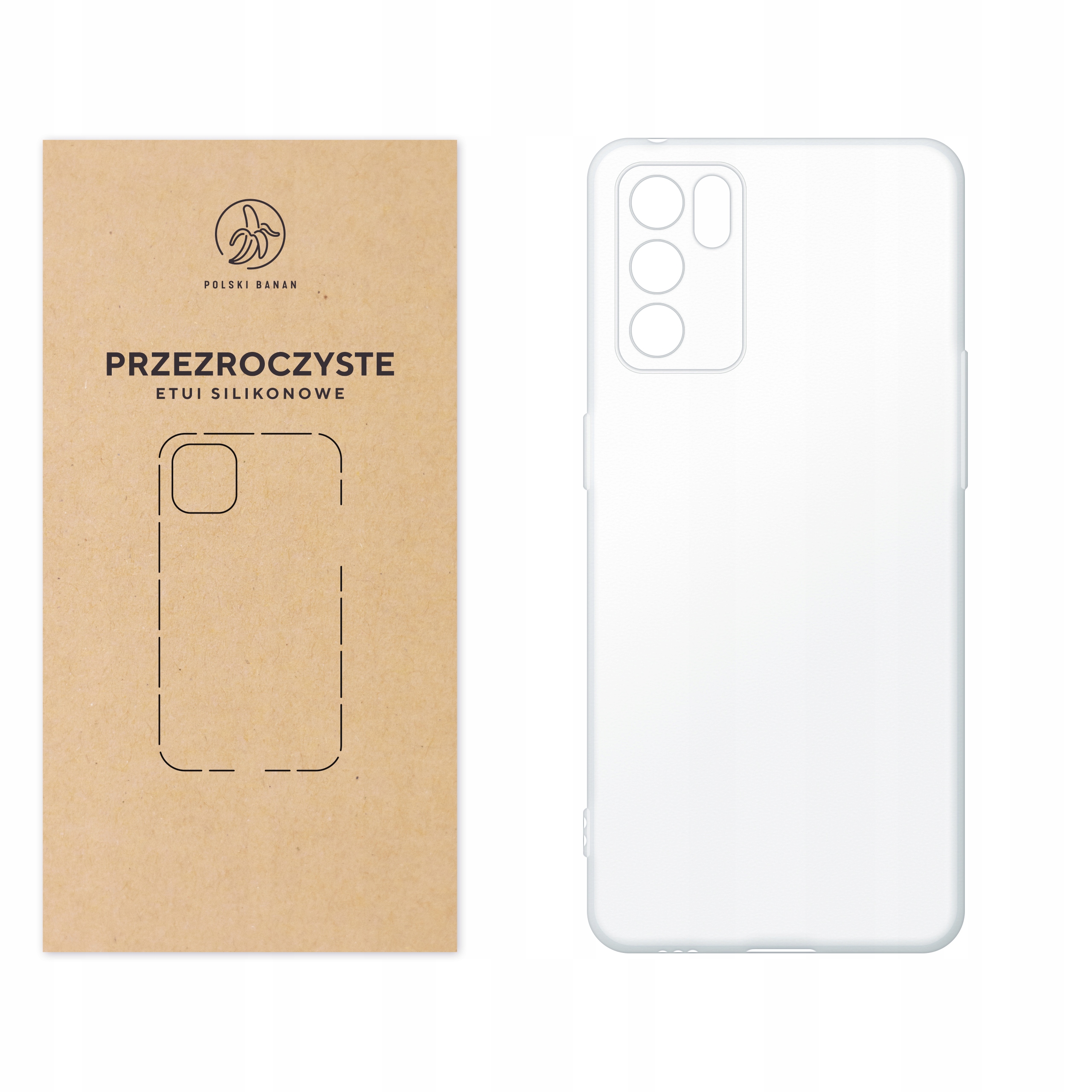 

Etui silikonowe Polski Banan do Oppo Reno6 5G