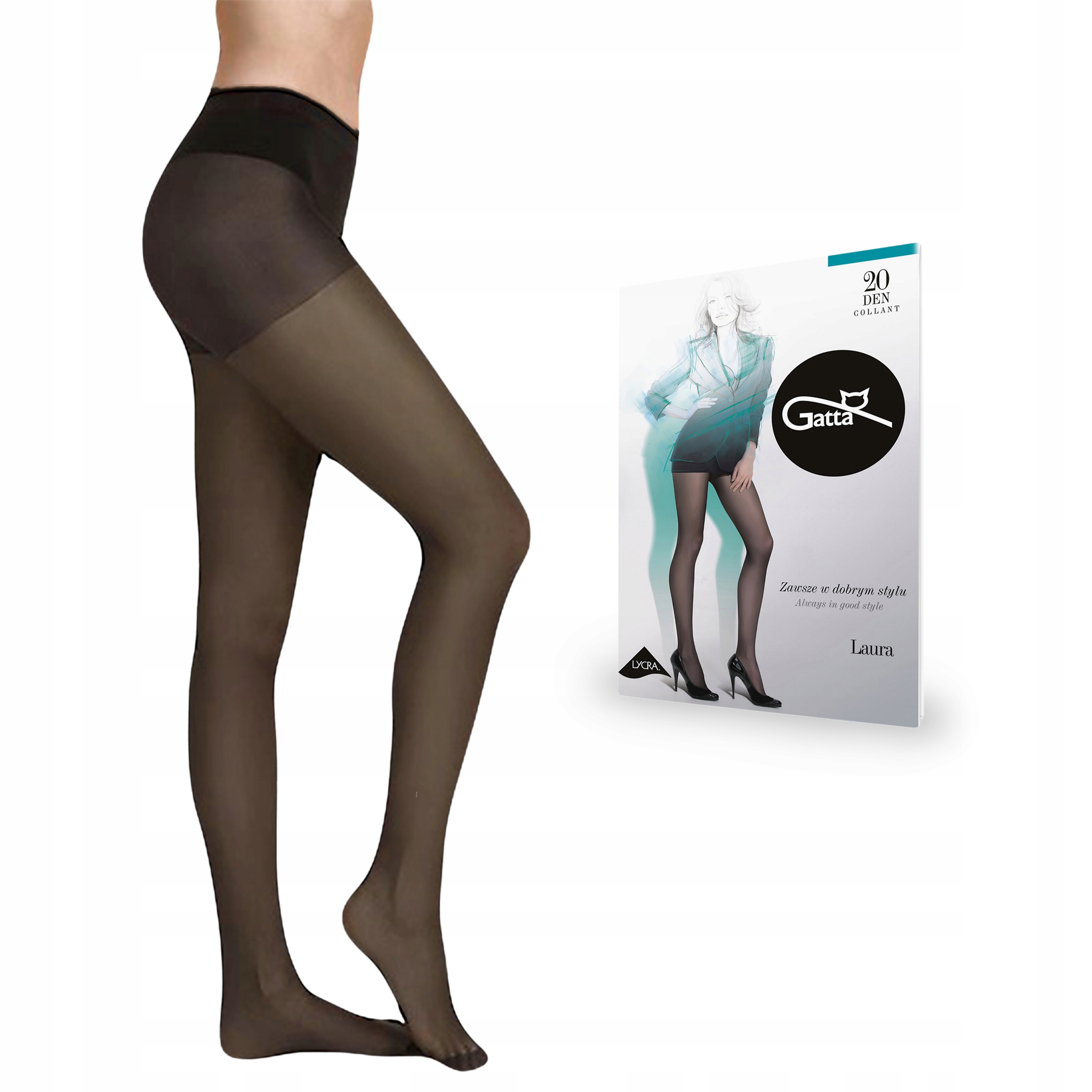 

Rajstopy Gatta Laura 20 den lycra, Castoro 5-XL