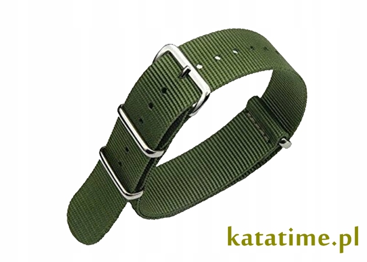 PASEK DO ZEGARKA typu NATO 22 mm wodoodporny, VEGE nylonowy jednoczęściowy