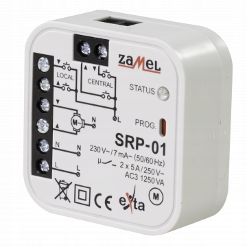 Sterownik rolet dopuszkowy 230V SRP-01 ZAMEL Marka Zamel