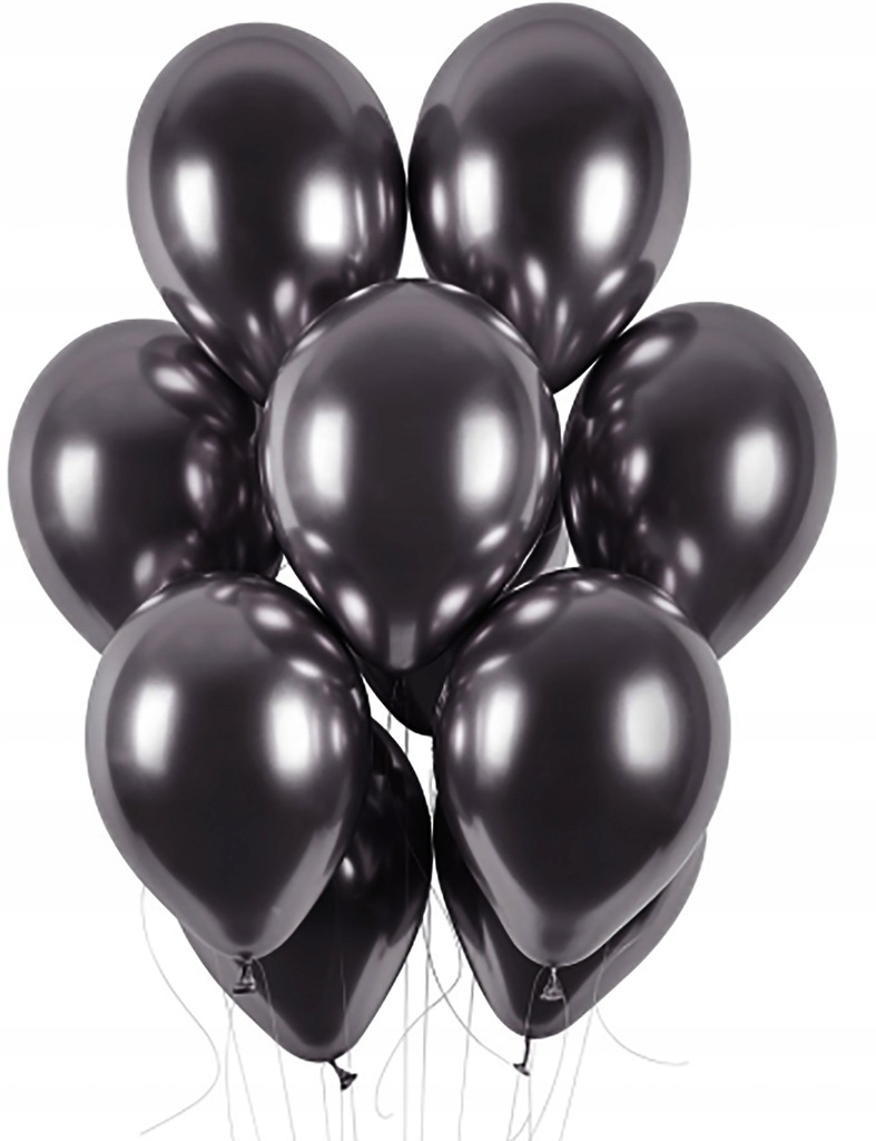 BALONY ZESTAW 17 Urodziny CHROM CZARNY ZŁOTY ROCZNICA 100 cm Marka inna