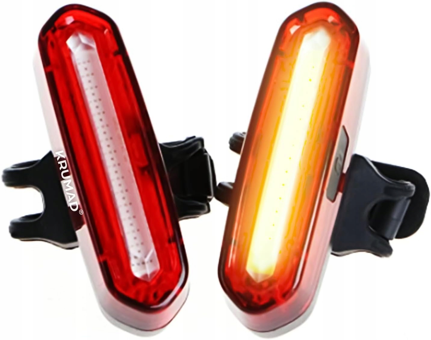 LAMPKA ROWEROWA TYLNA LED USB 4 TRYBY WODOODPORNA