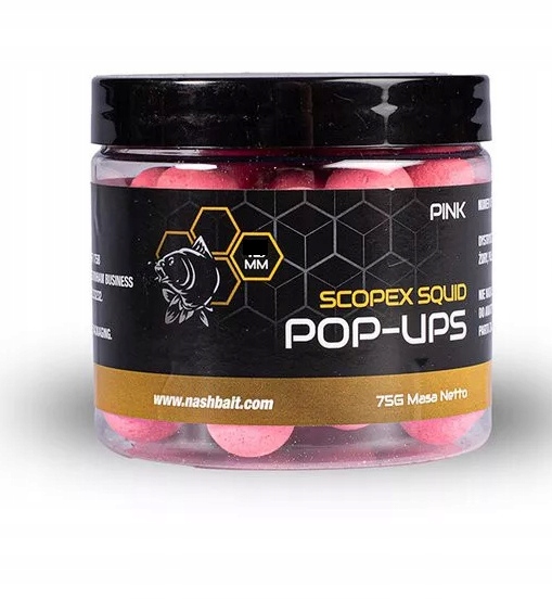 Kulki Nash Scopex Squid Pop Ups 12mm 75g Pink B6325