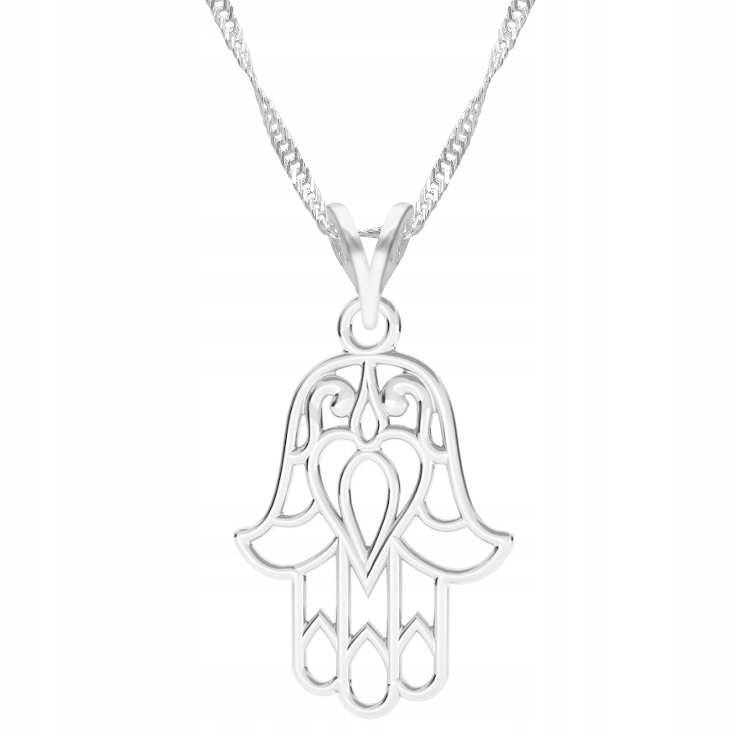 Stříbrný řetízek náhrdelník 925 Ruka Prozřetelnosti