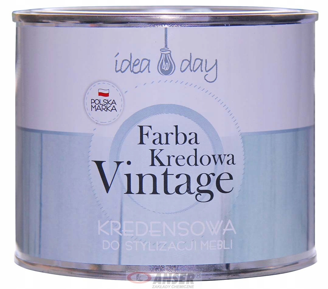 Farba kredowa Anser do renowacji do mebli do drewna 250 ml Biała Vintage