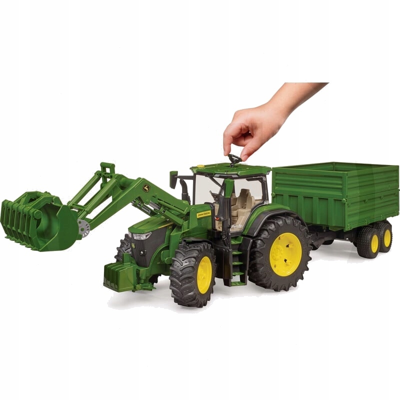Bruder John Deere z przyczepą tandem