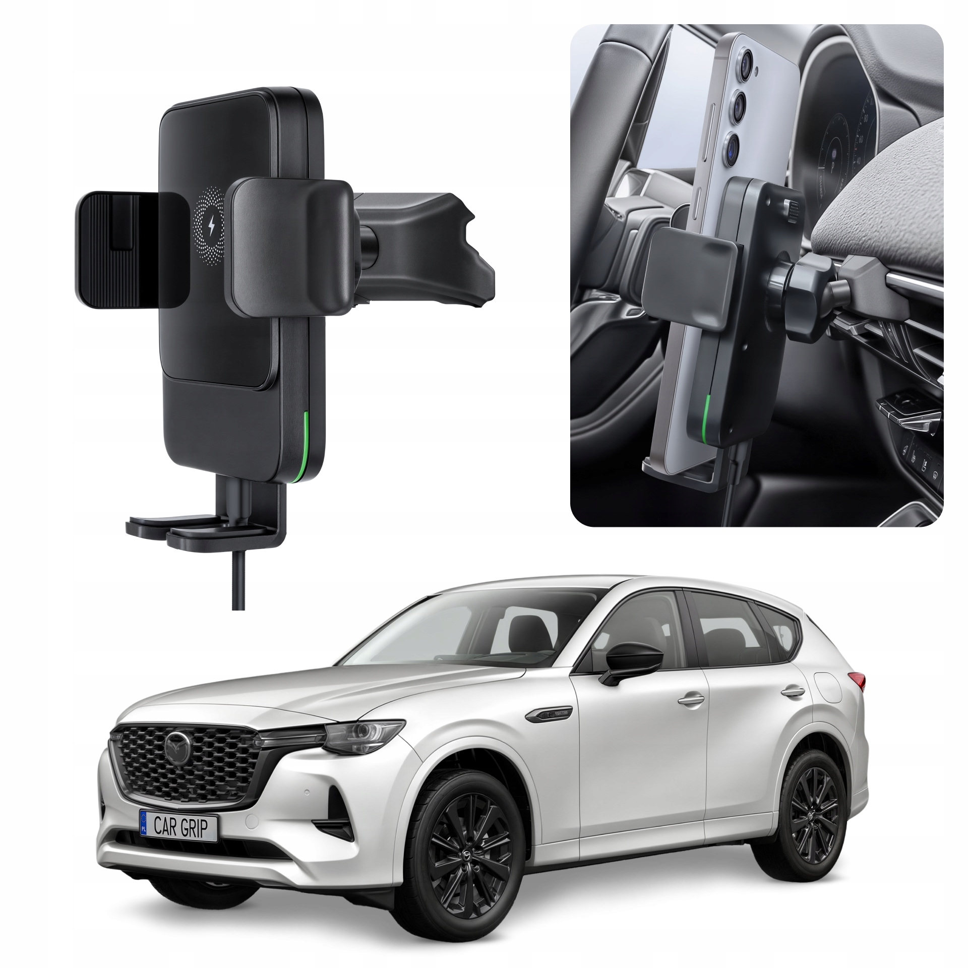 Uchwyt Grawitacyjny z ładowaniem Qc 3.0 do Mazda CX-60