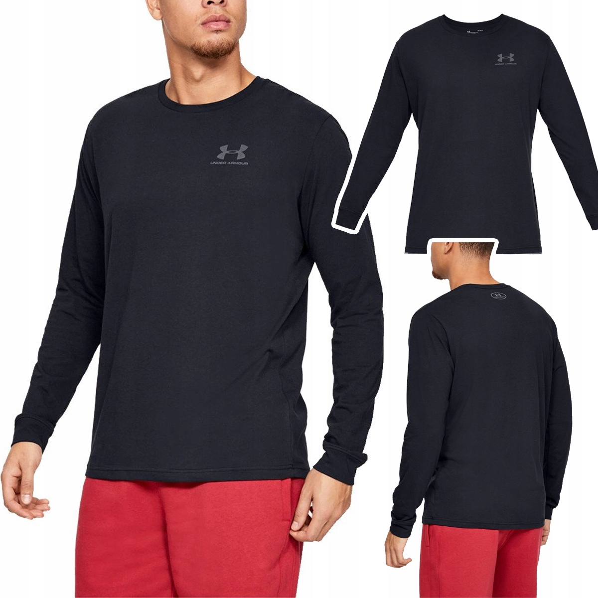 Koszulka długi rękaw męska Under Armour Left Chest 1329585 r. XXL