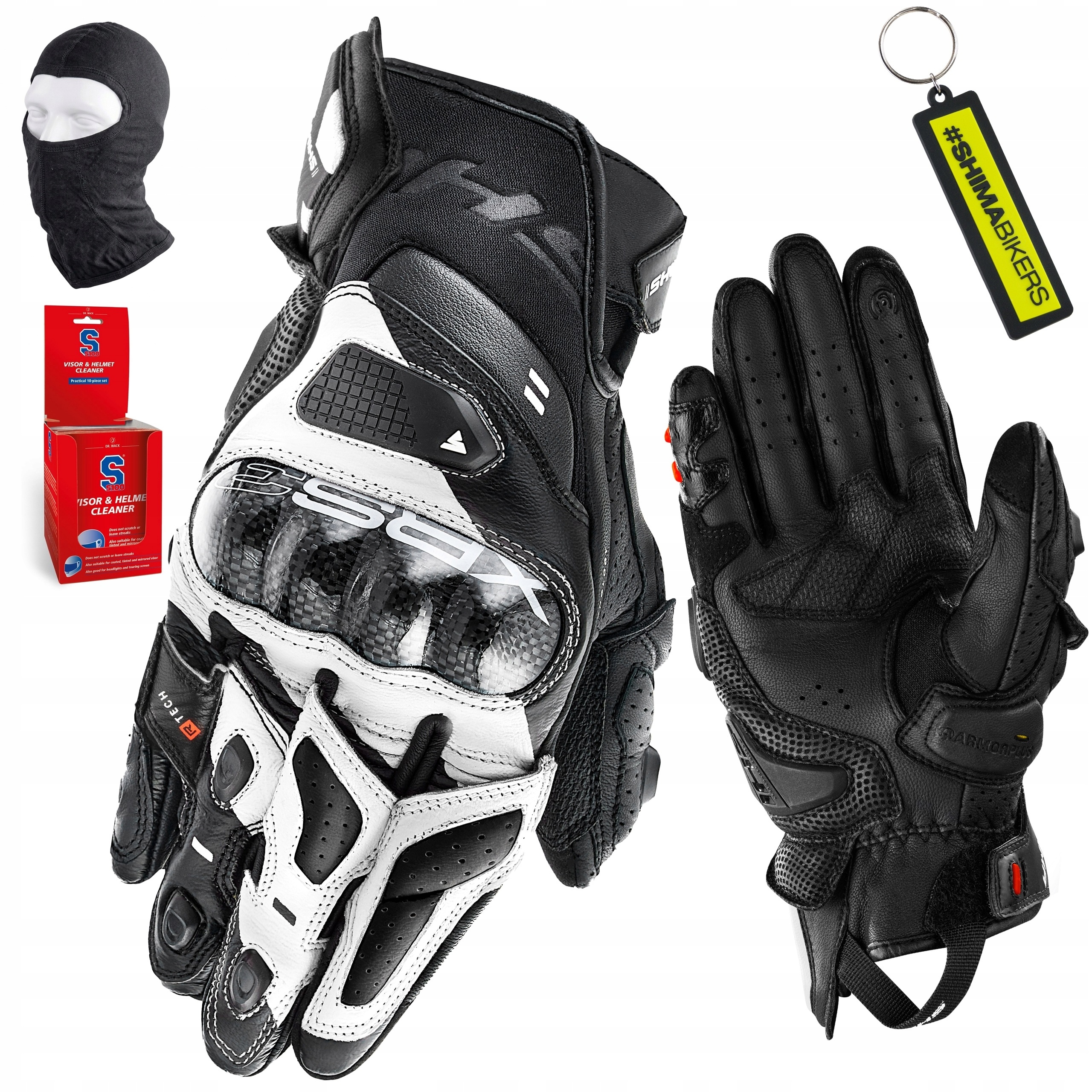 Pánske motocyklové rukavice Shima XRS-3 Men kozia koža, karbón Darčeky