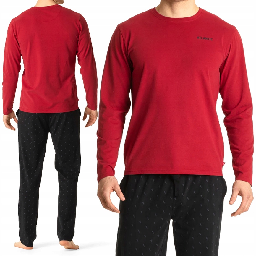 Atlantic NMP-361 Pánské pyžamo 100% Bavlna dlouhý rukáv XXL