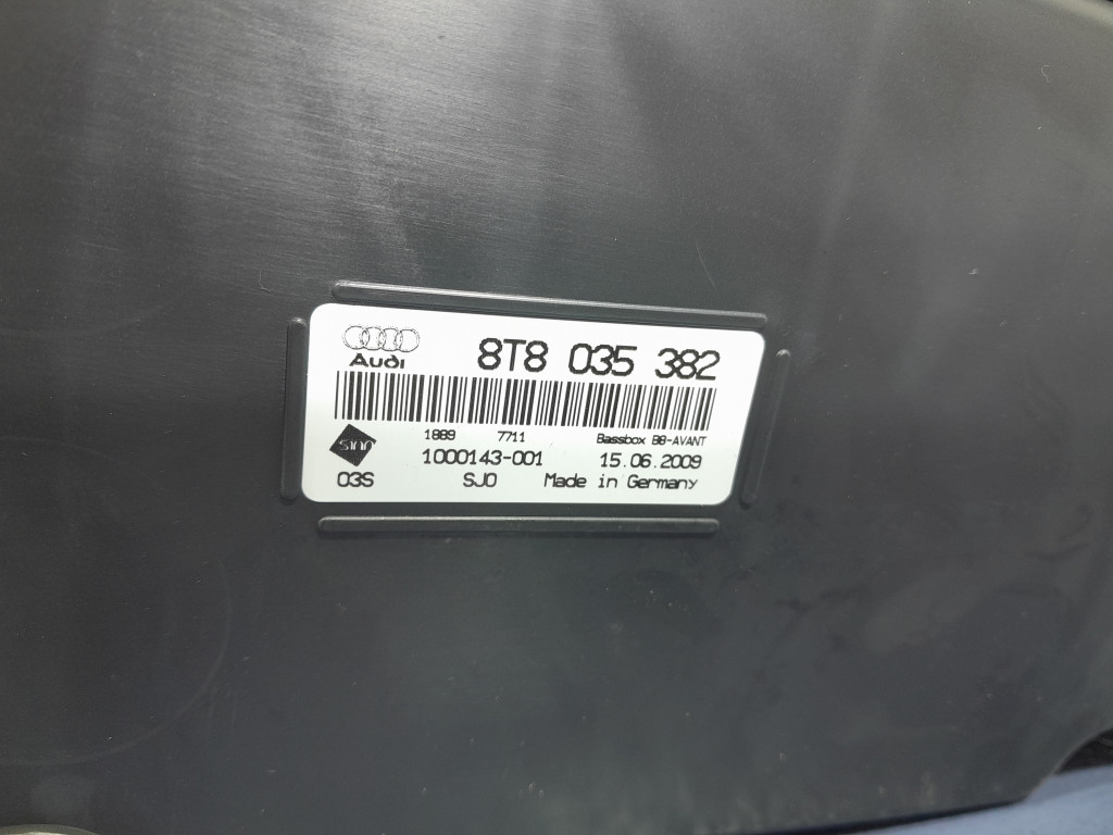 AUDI A4 B8 AVANT KOMBI SUBWOOFER 8T8035382 Numer katalogowy części 8T8035382