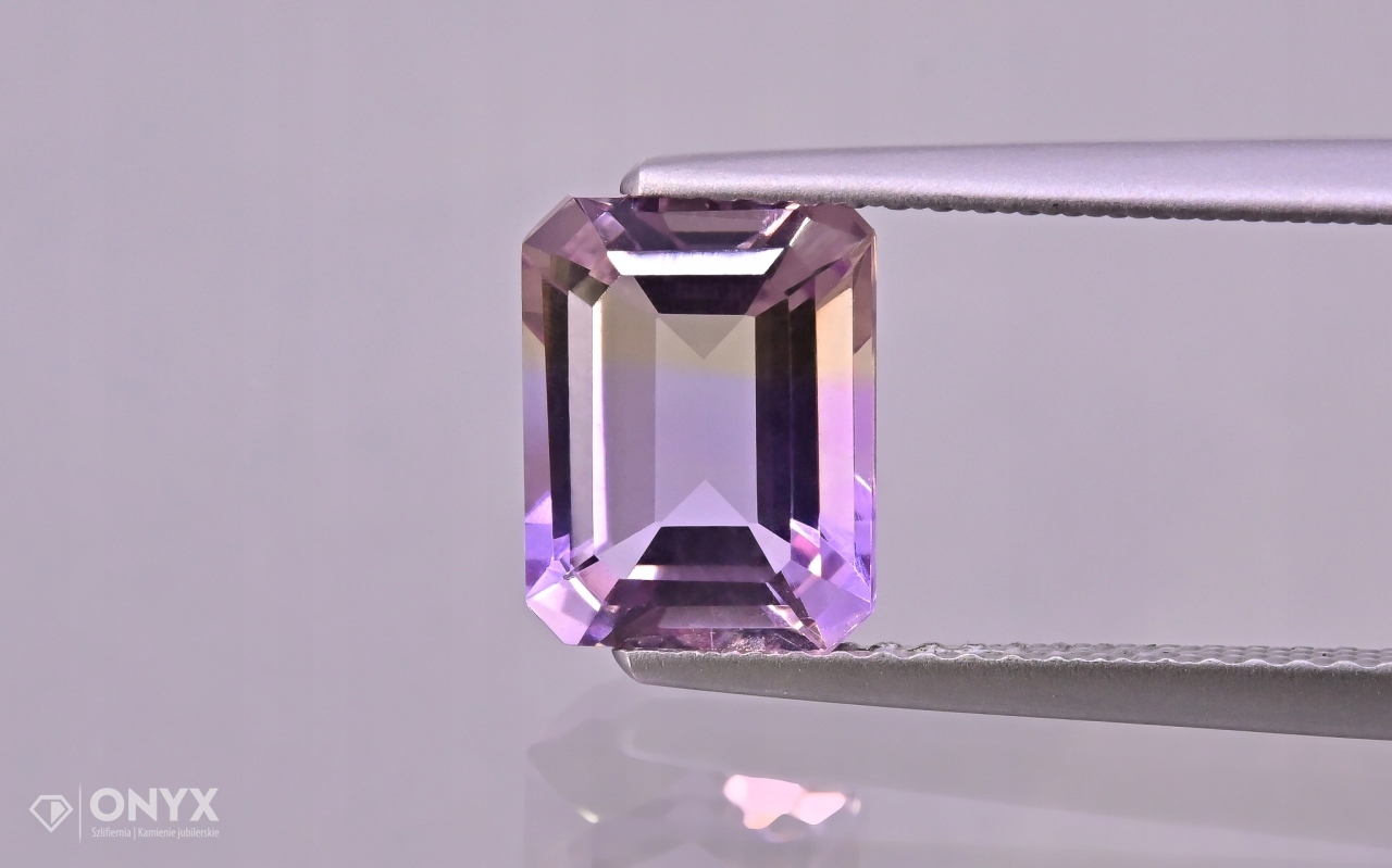 Ametrin fazetovaný oktagon 9x7 mm