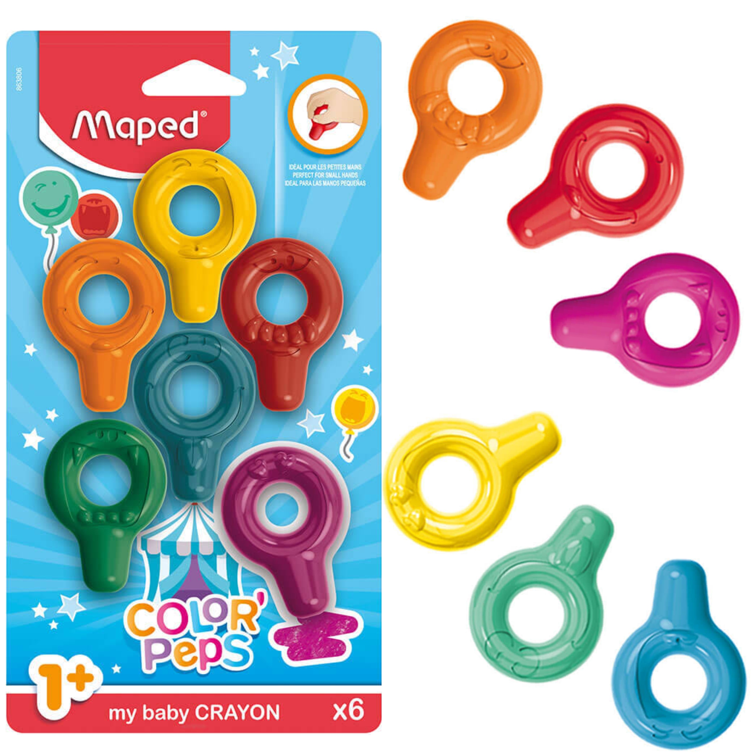 

Kredki dla dzieci Maped Baby Colorpeps Early Age 6