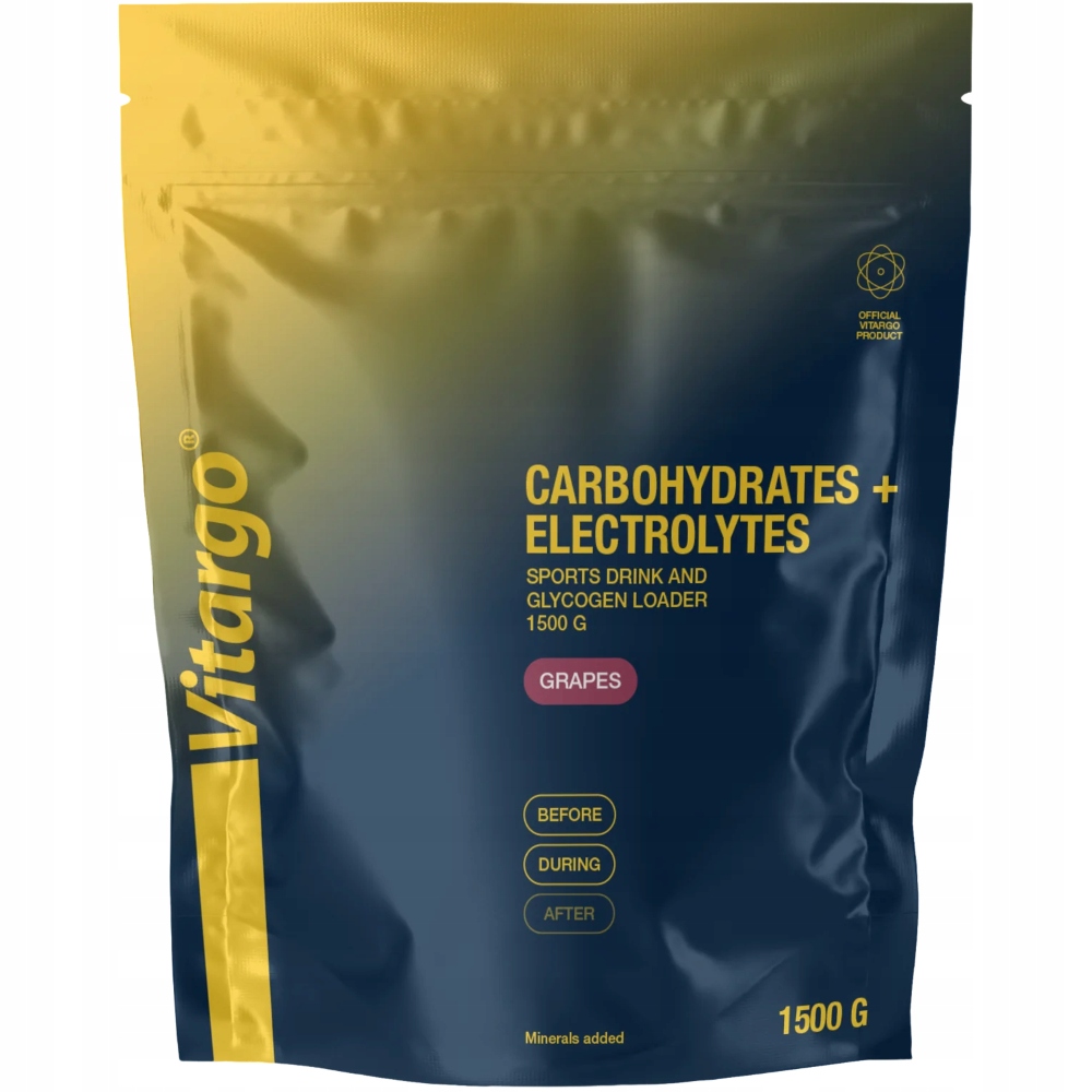 Vitargo Electrolyte 1,5 kg Grape hroznové víno Švédské sacharidy Originál