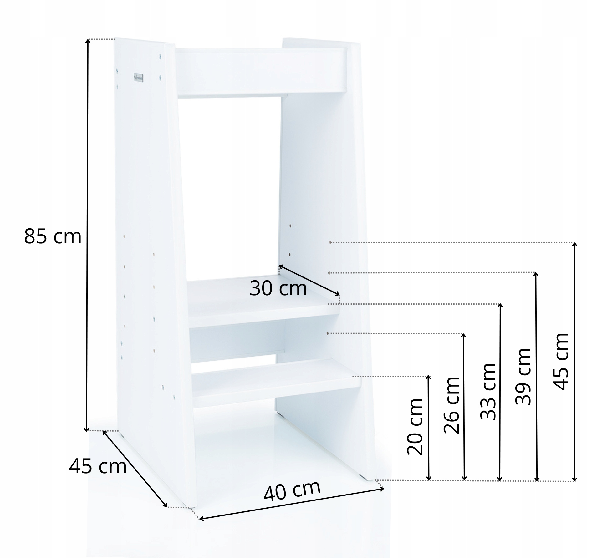 Kitchen helper Pomocnik kuchenny Podest biały Kolor biały