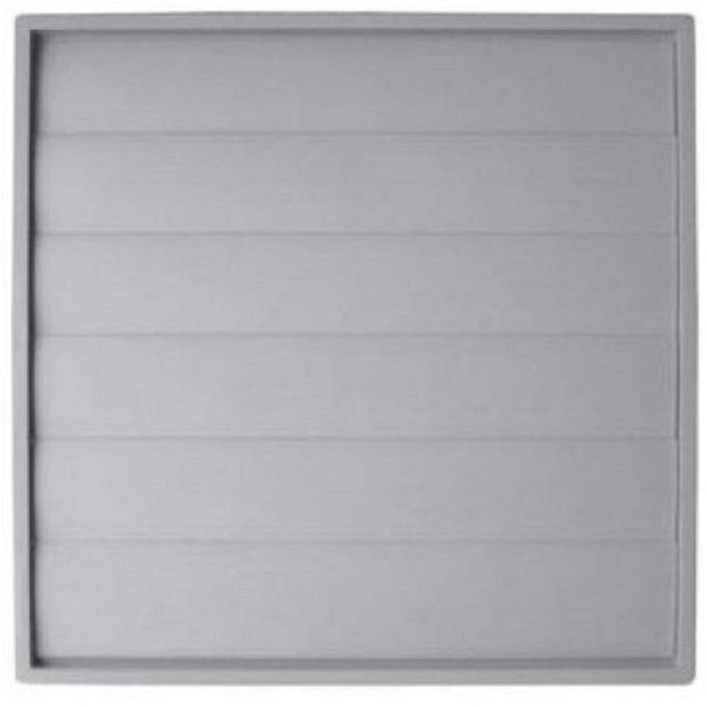 Šedá větrací mřížka s žaluzií 250 mm Pvc