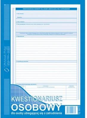 

Kwestionariusz osobowy dla ubiegających 504-A1