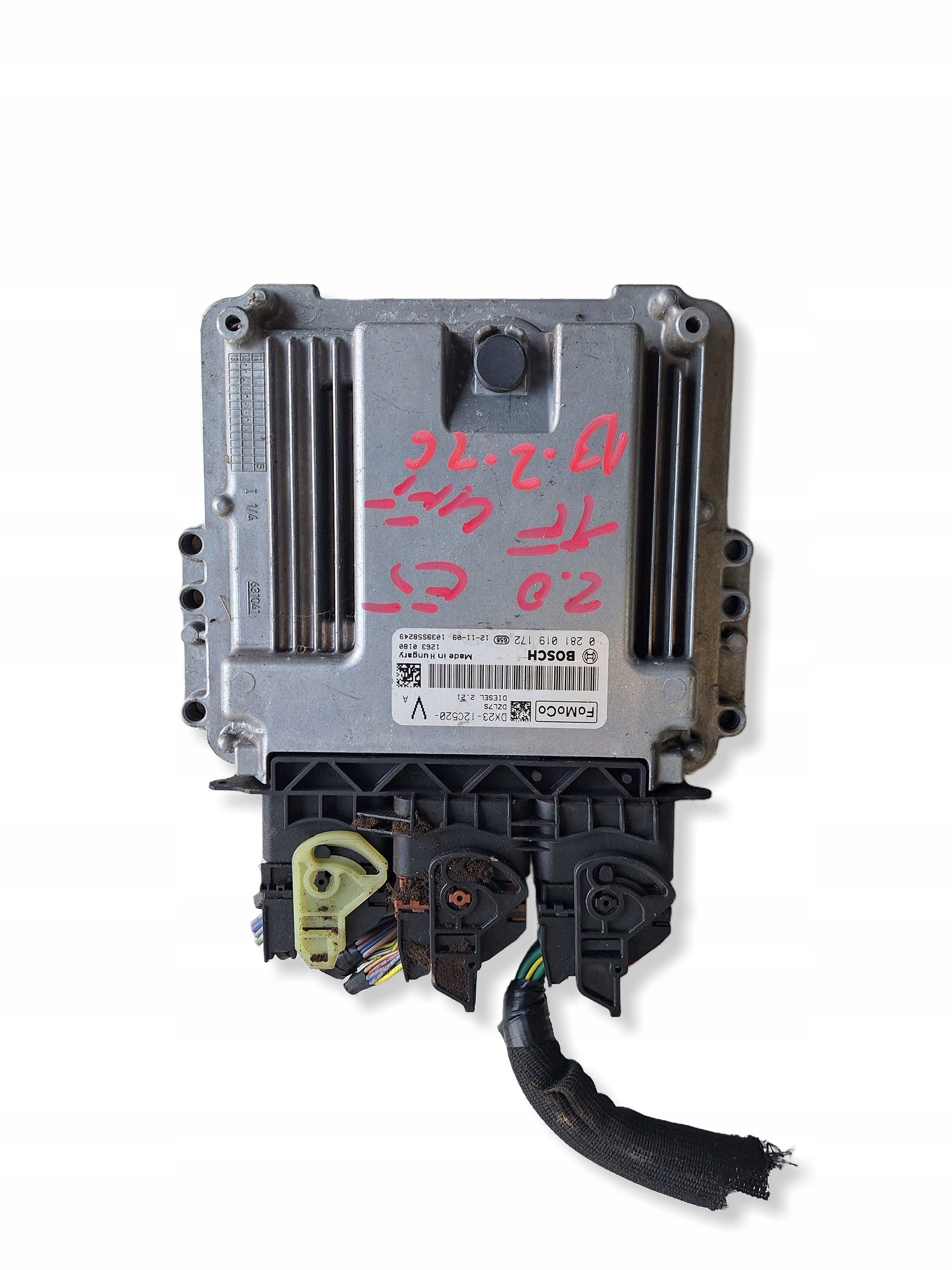 JAGUAR computer control unit of the engine DX23-12C520-VA BOSCH 0281019172