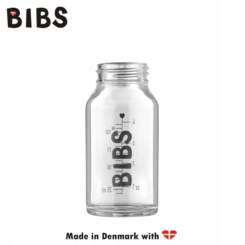 BIBS Butelka Szklana Dla Niemowląt 110ml Antykolkowa Smoczek Lateksowy — miniatura 13