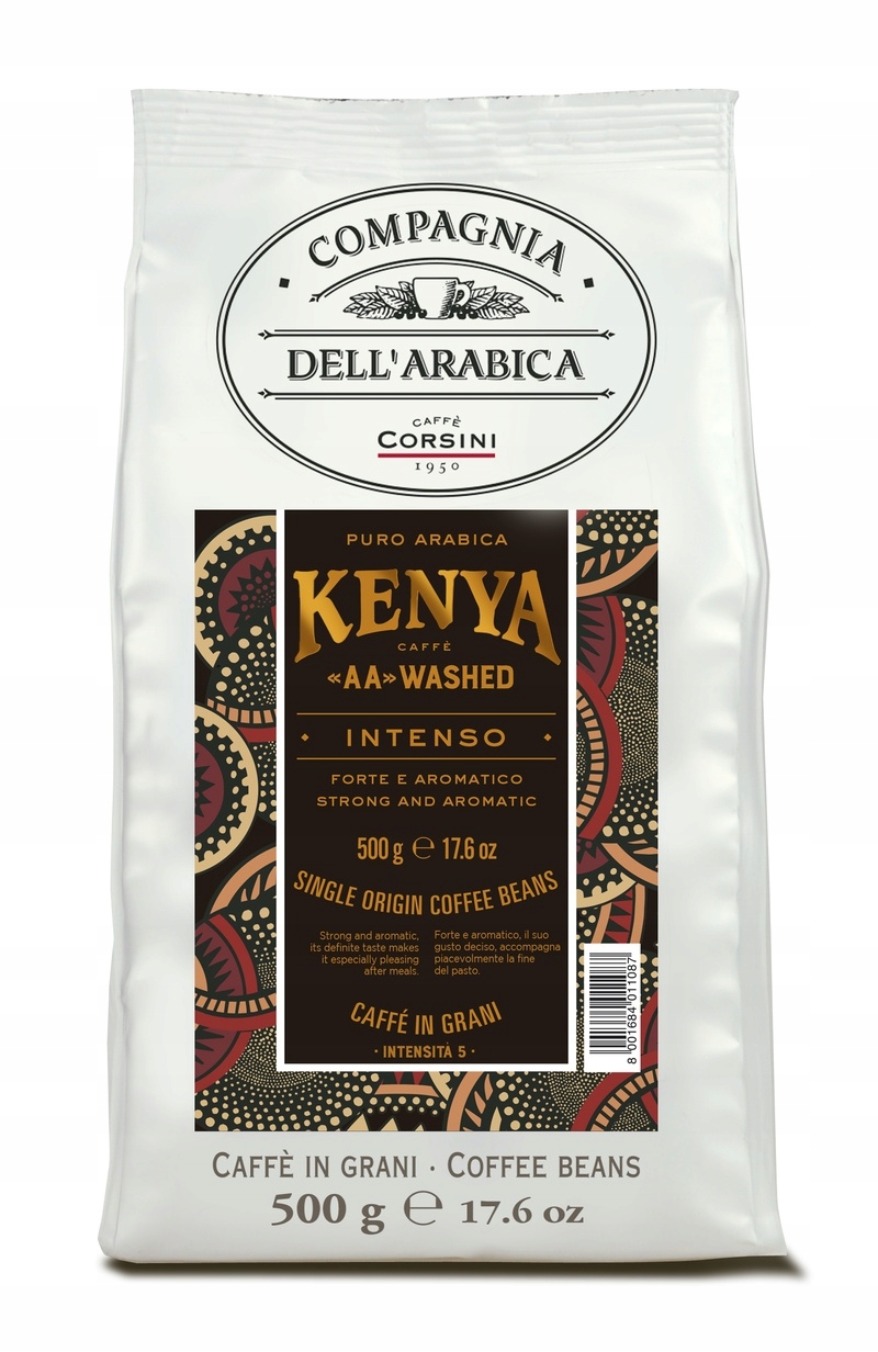 Káva Kenya Washed Intenso Zrnková 500 g