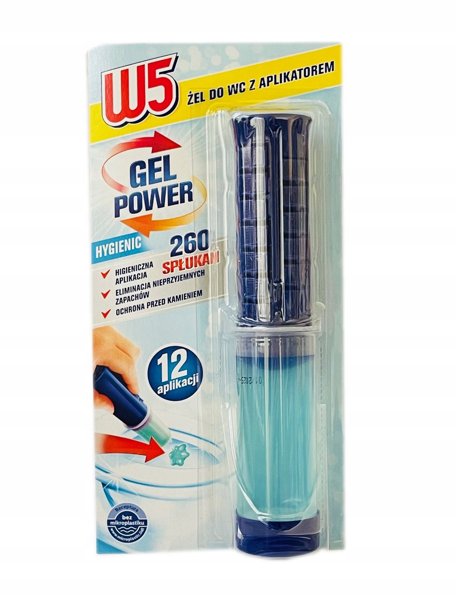 

W5 Kostka Żelowa do Wc 75ml 12 Krążków Hygienic