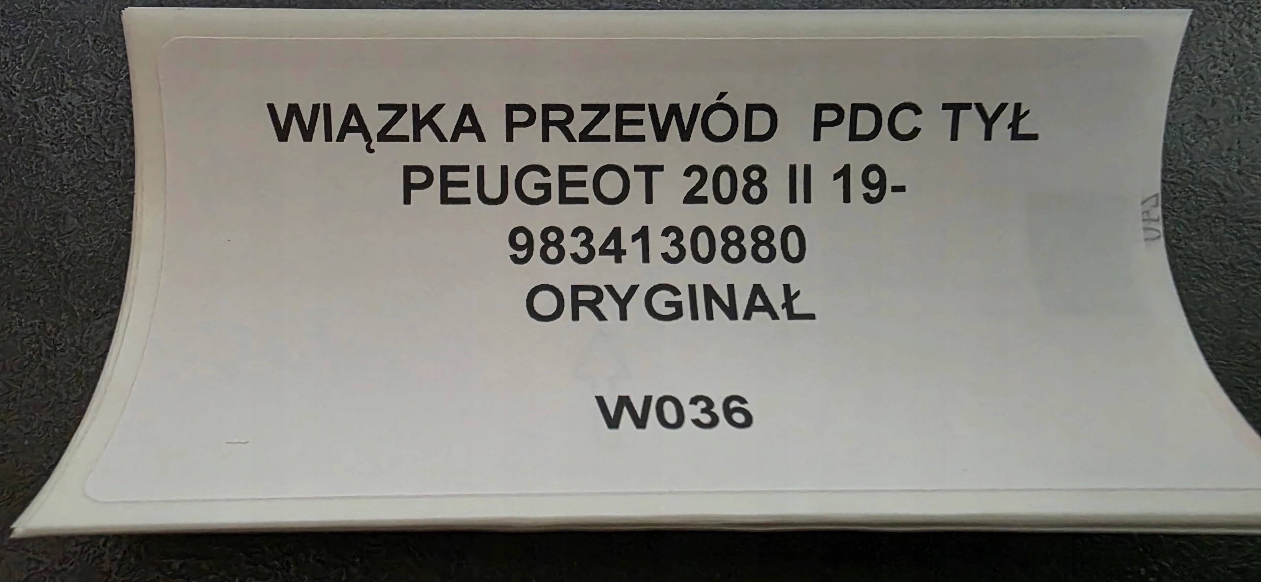bundle wiring PDC rear part PEUGEOT 208 II 19- original 9834130880