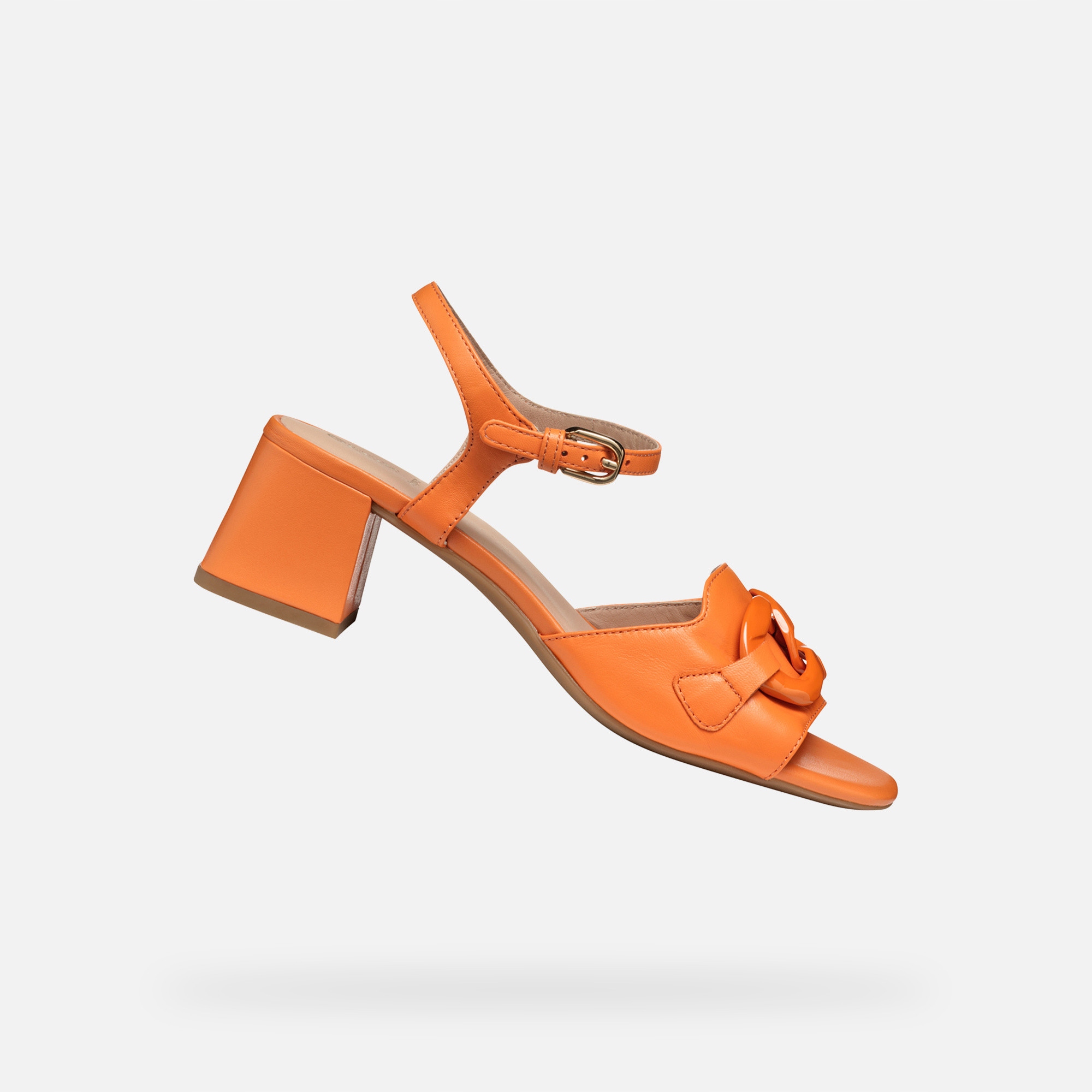 Oranžové dámské sandály Geox New Eraklia 50 T
