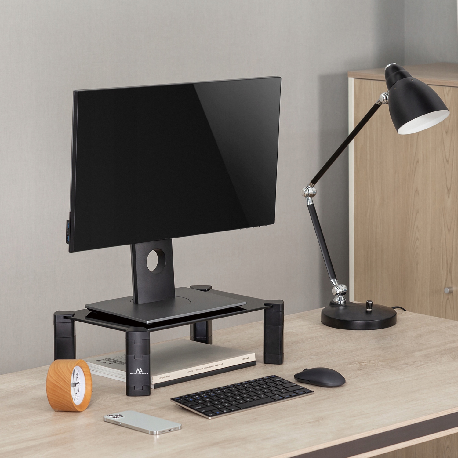 STOLIK SZKLANA PODSTAWKA POD MONITOR LATPOPA 20 kg Stan opakowania oryginalne