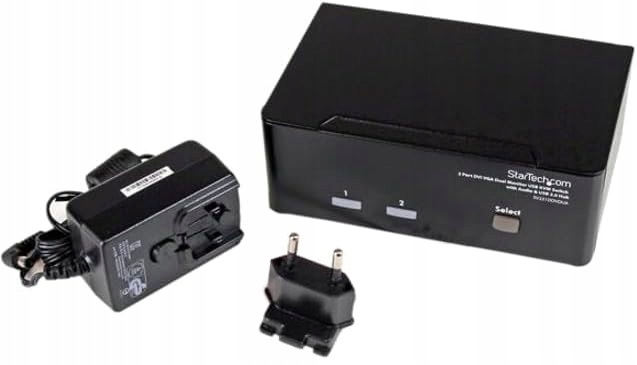 Przełącznik KVM 2-portowy StarTech SV231DDVDUA DVI/VGA + USB + Audio