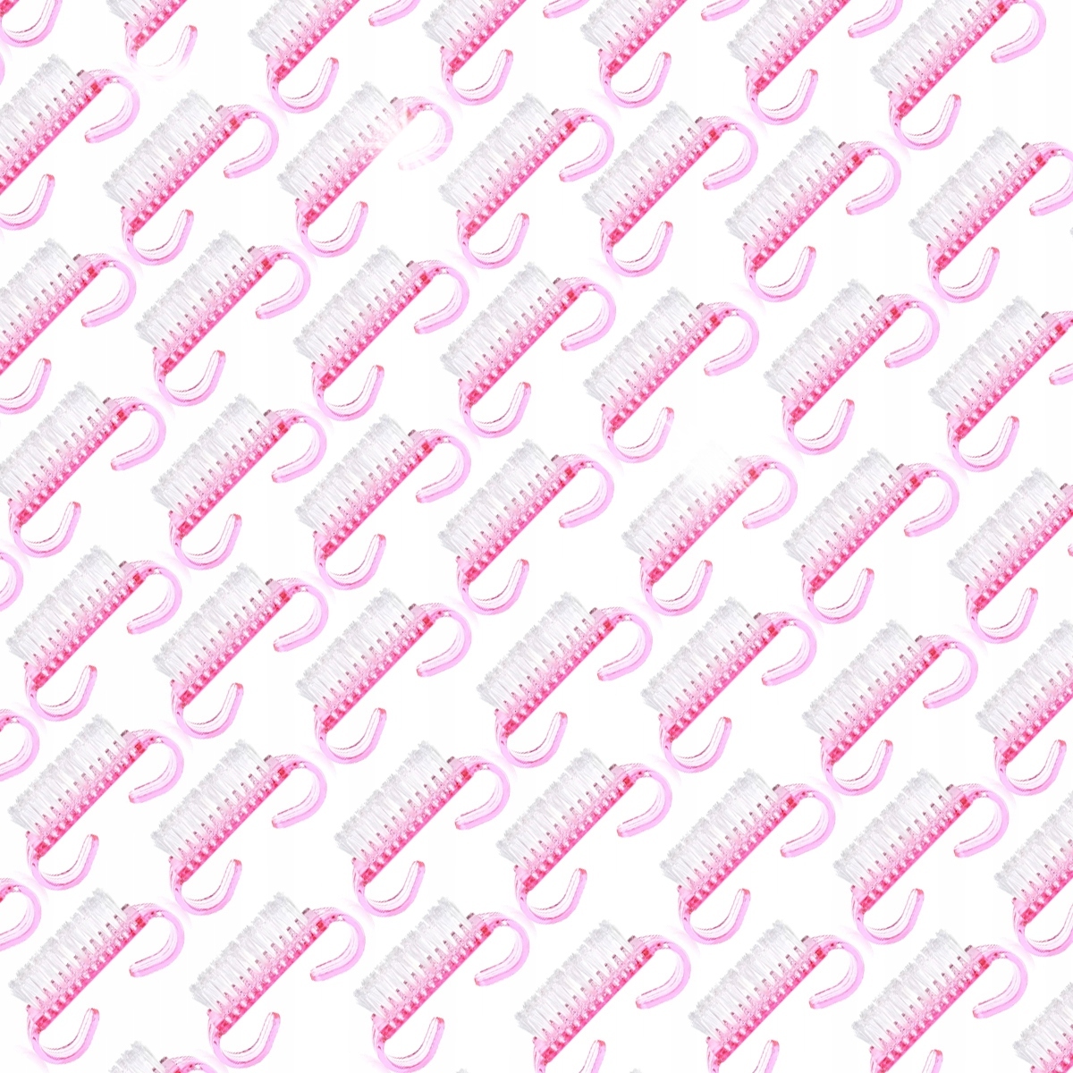 100 x Kartáček na čištění nehtů a manikúru prachu s rukojetí