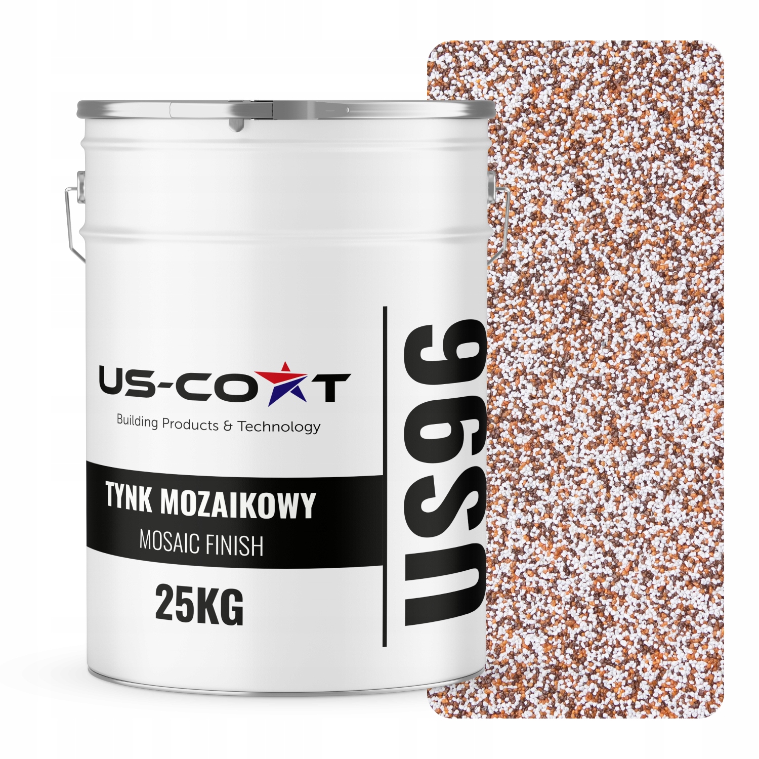 Mozaiková Omietka Mozaika 25 Kg Hnedo-červená M61 Ozdobná Živicová Fasáda