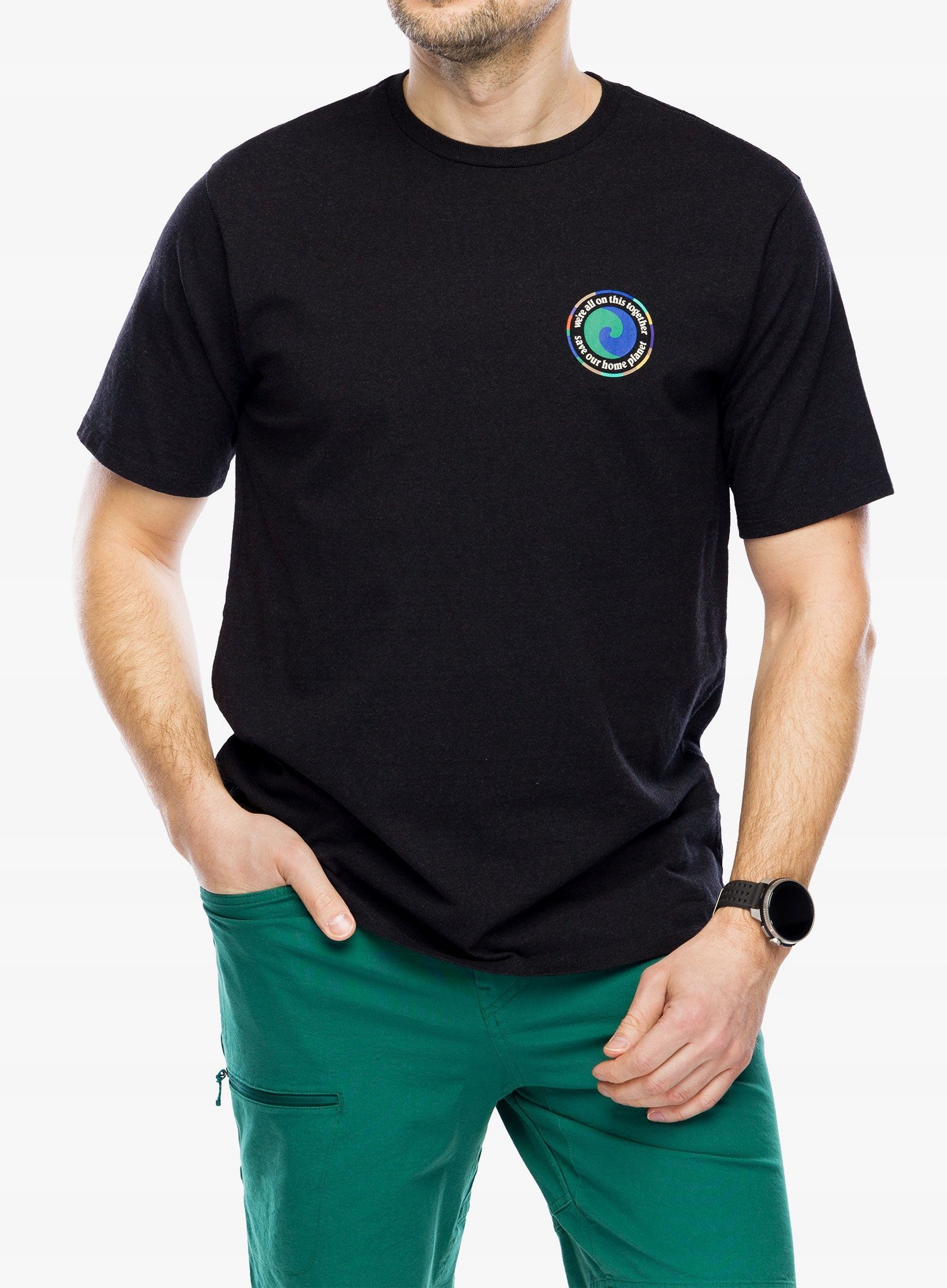 Tričko s potiskem Patagonia Unity Fitz Responsibili-Tee ink black S