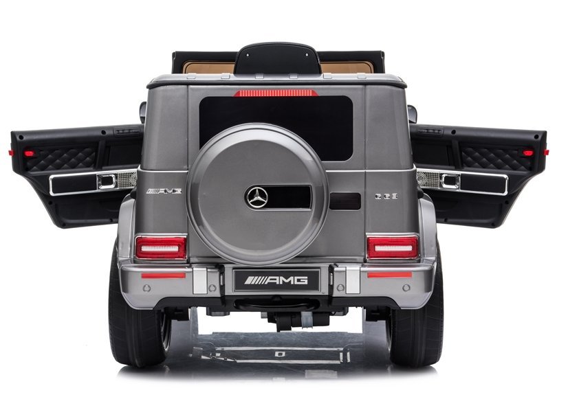 AUTO NA AKUMULATOR MERCEDES G63 AMG SREBRNY LAKIER EKOSKÓRA EVA LED Marka Mercedes