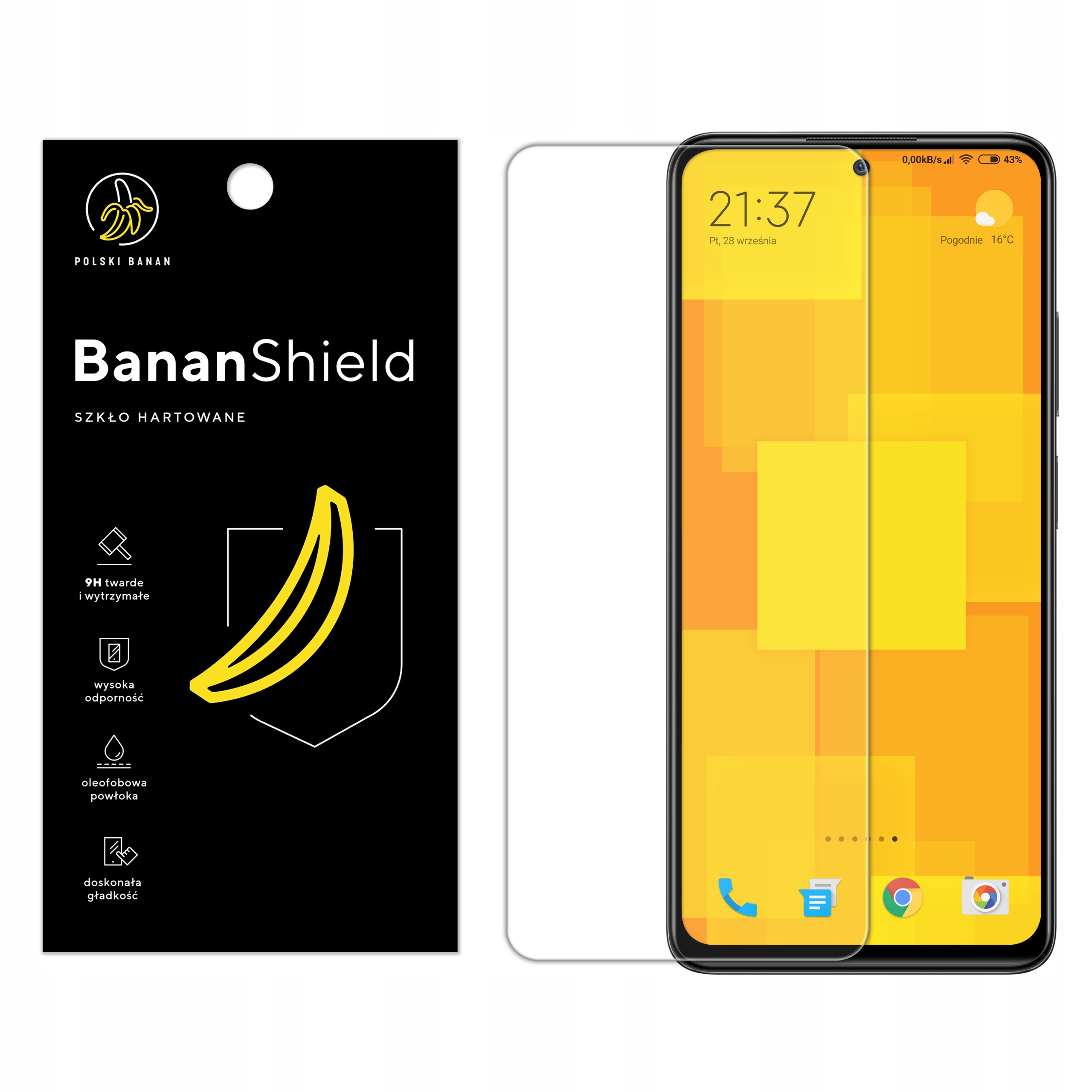 Szkło hartowane 9H BananShield do Xiaomi Redmi Note 11 Pro / 11 Pro 5G Pasuje do modelu Redmi Note 11 Pro Redmi Note 11 Pro 5G