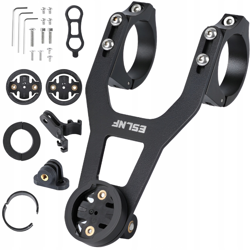 Uchwyt Rowerowy Podwójny Na Kierownicę Do Licznika Lampki Stalowy Mocowanie