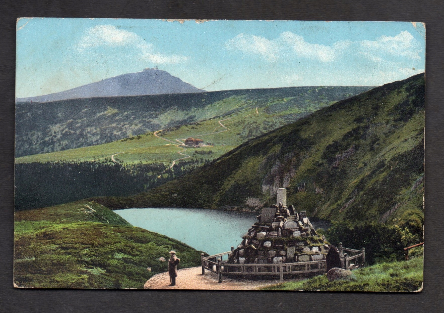 KARKONOSZE- RIESENGEBIRGE - ciekawa stara pocztówka