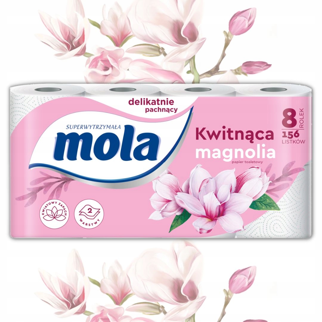 Papier toaletowy Mola kwitnąca magnolia PAKIET EAN (GTIN) 6414301037063