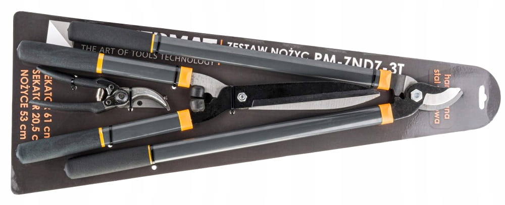 ZESTAW NOŻYC SEKATORÓW OGRODOWYCH DO GAŁĘZI 3SZT Pojemność silnika 0 cm³