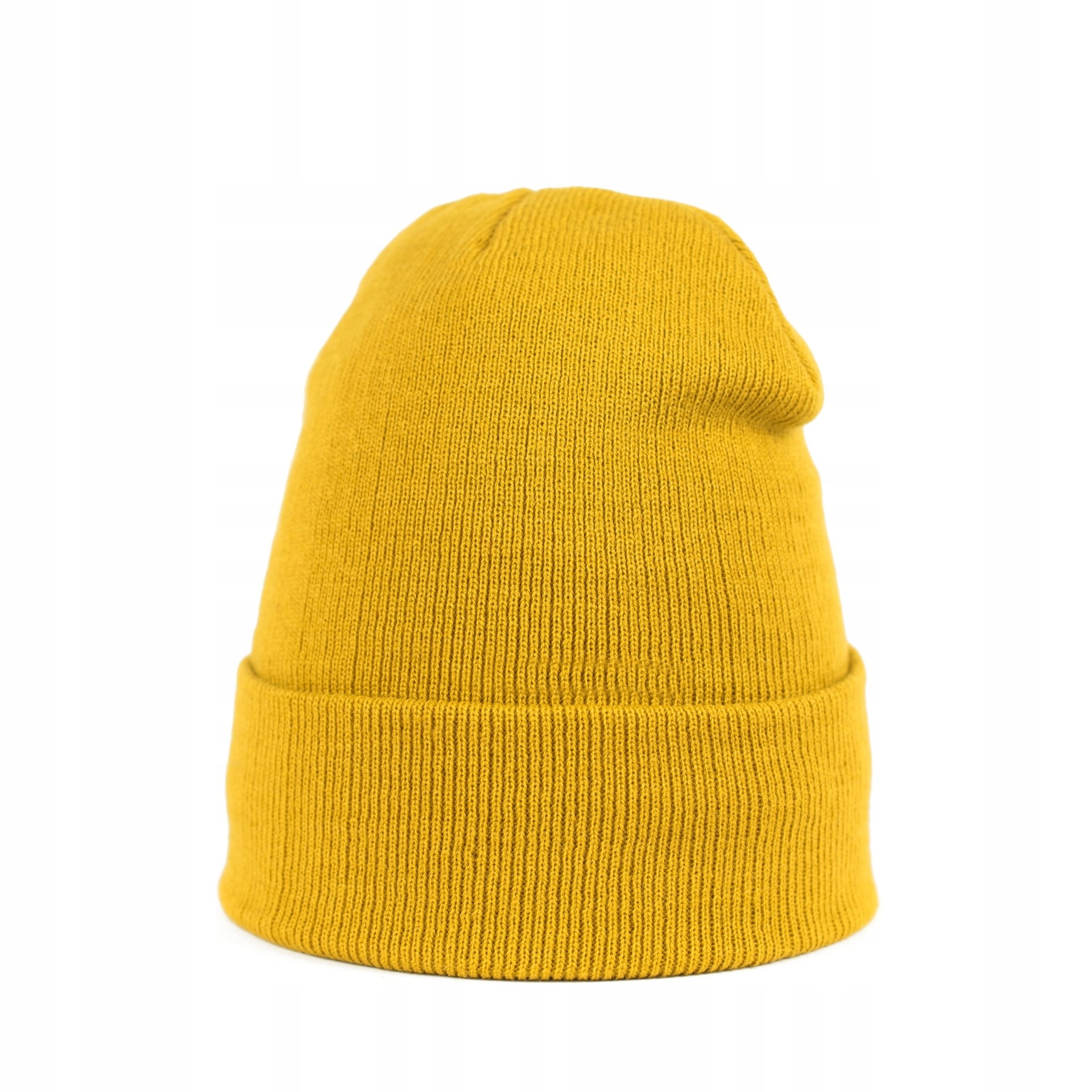 

Czapka Beanie Dziewczęca Uniwersalna Musztardowa