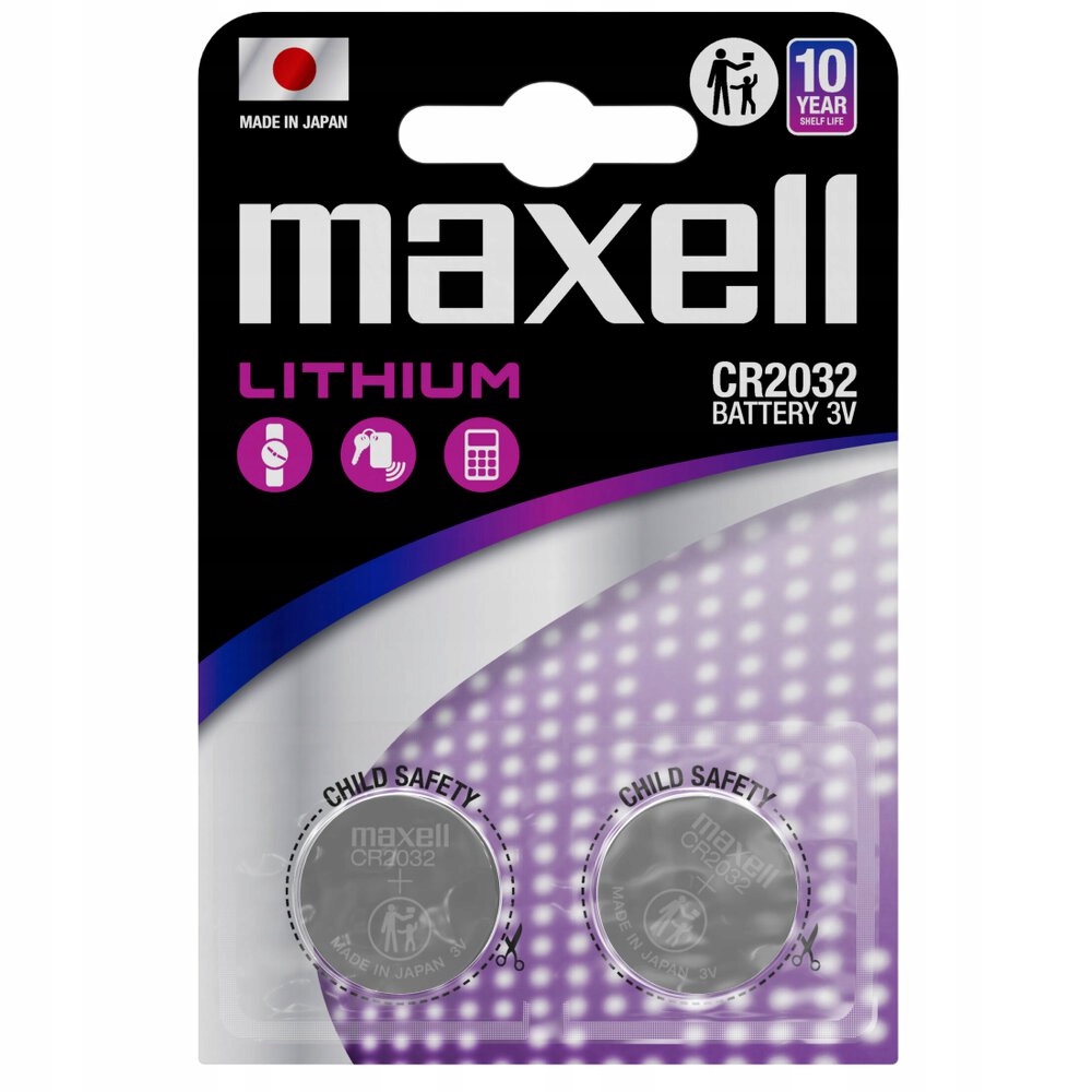 2 x bateria litowa Maxell CR2032