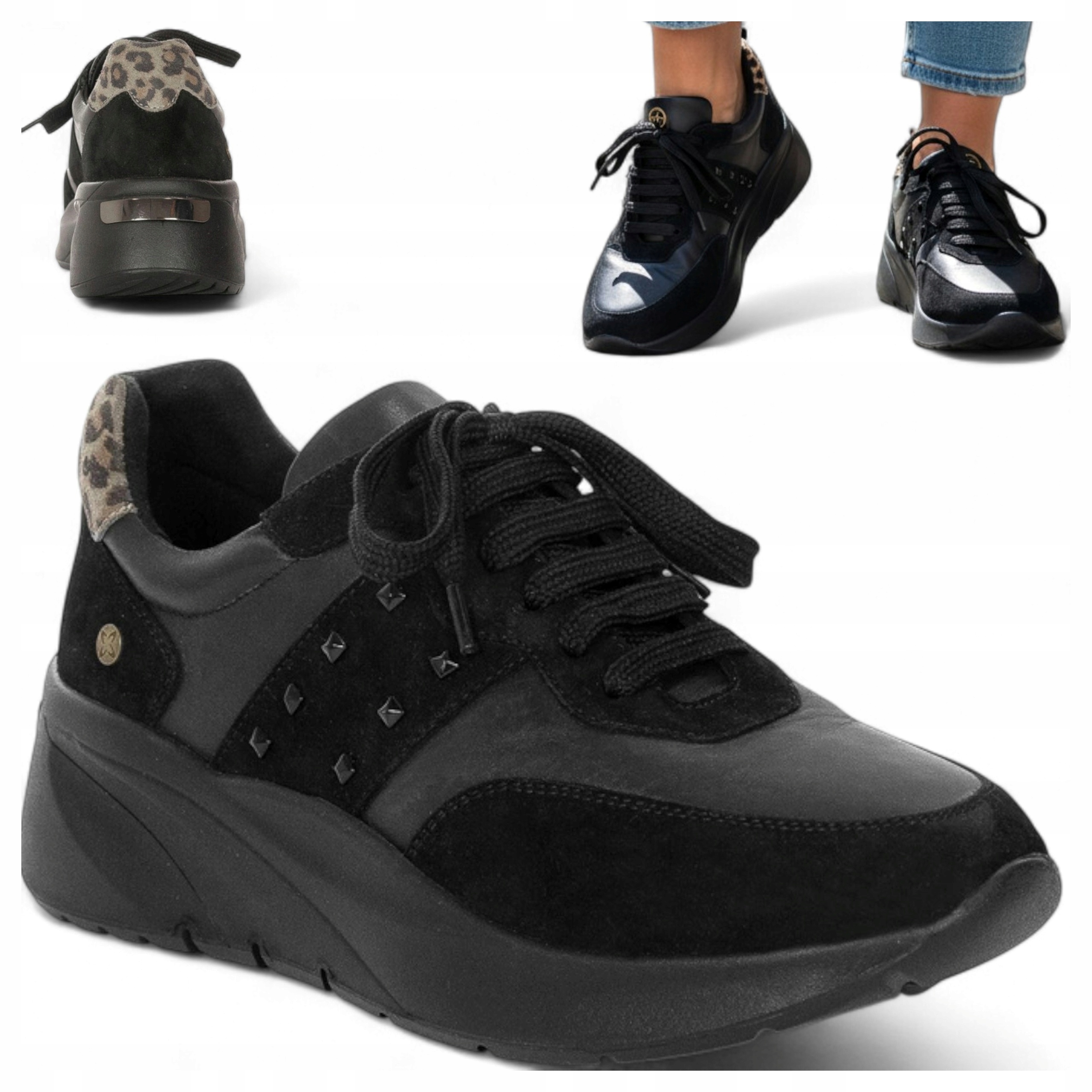 39 Maciejka Dámské boty Z Přírodní Kůže Polobotky na klínku, šněrovací