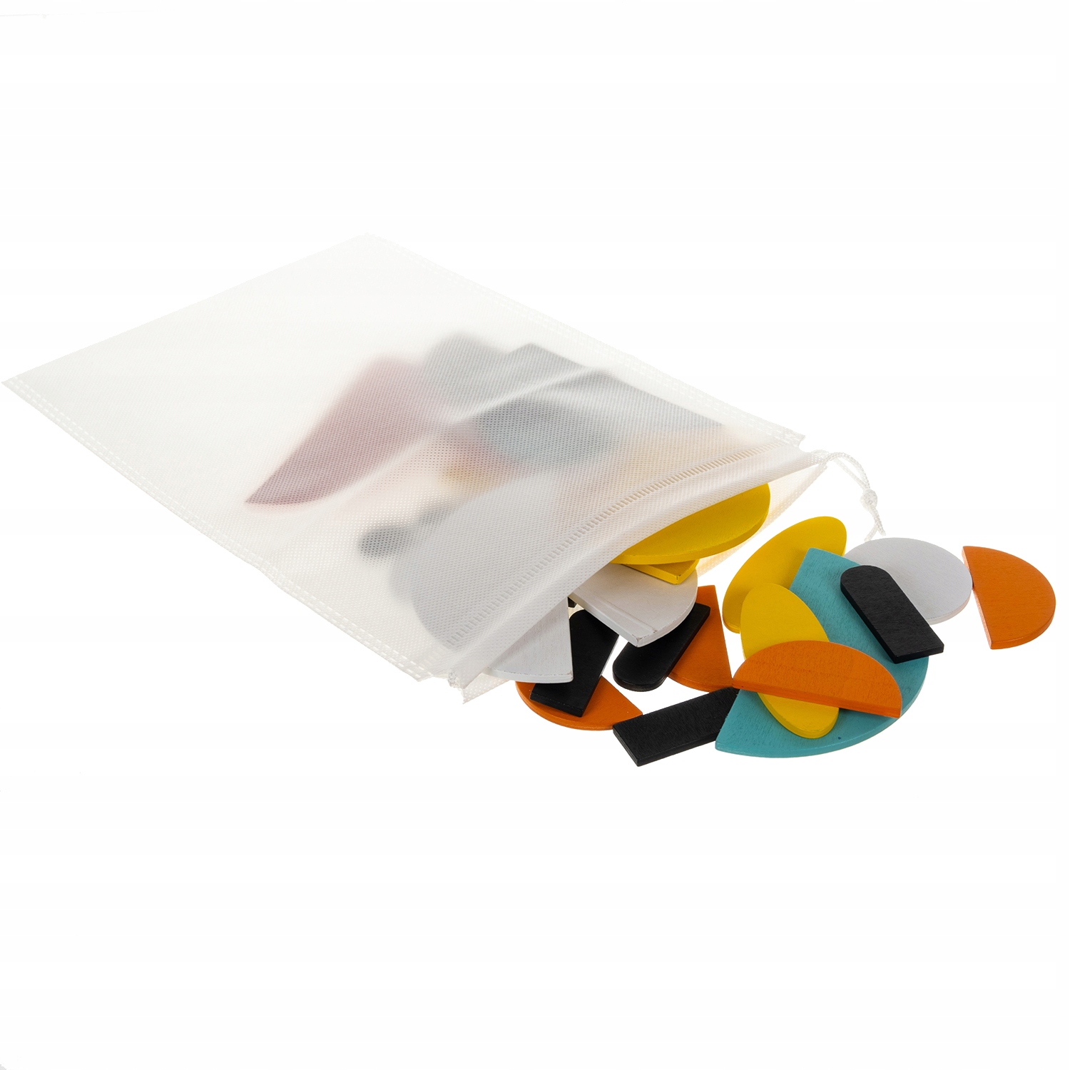 Puzzle Układanka Drewniane Klocki Zabawka Drewniana Gra Mozaika Logiczna Kolor dominujący wielokolorowy