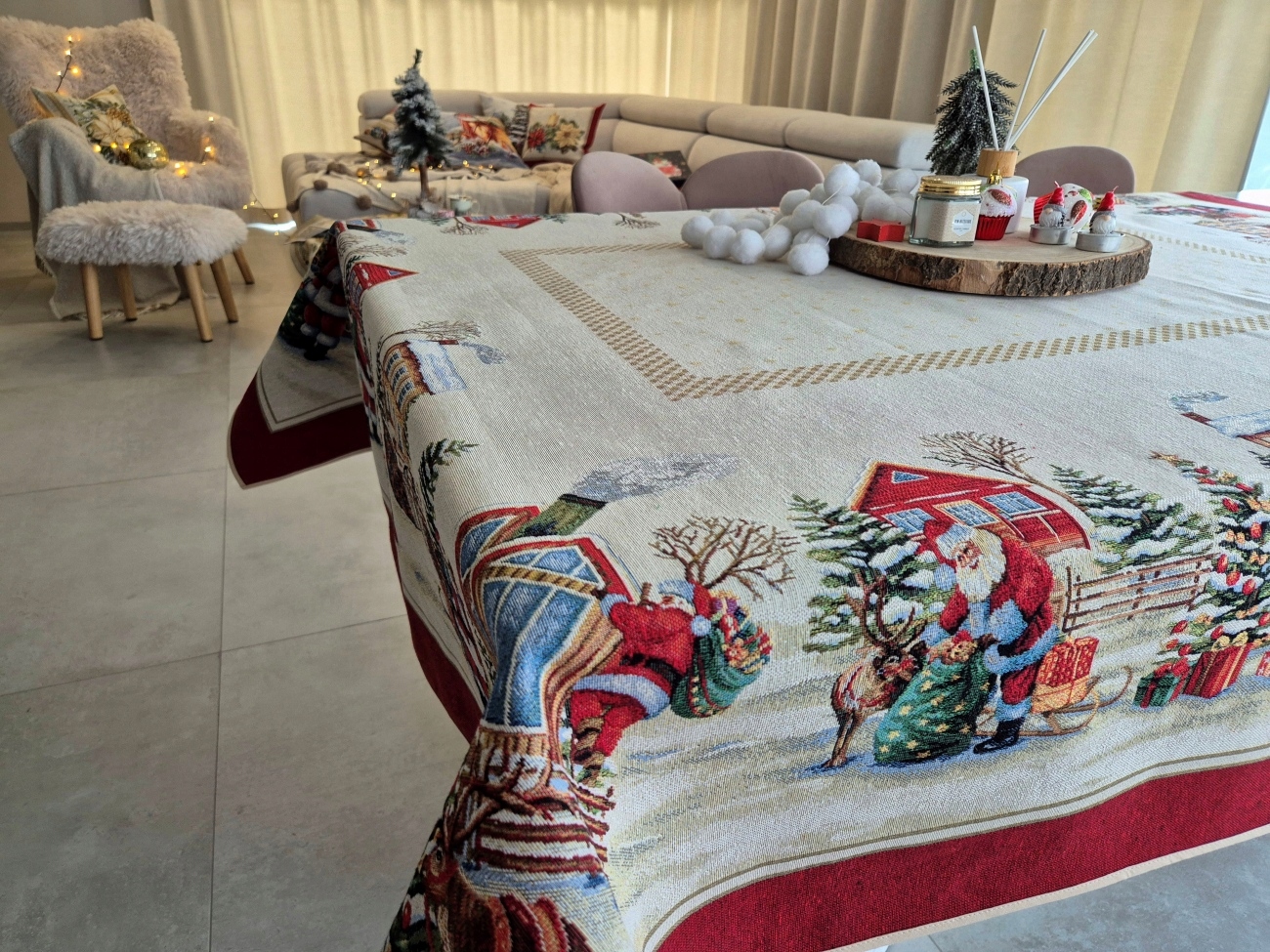 Vánoční ubrus 140x240 cm V30