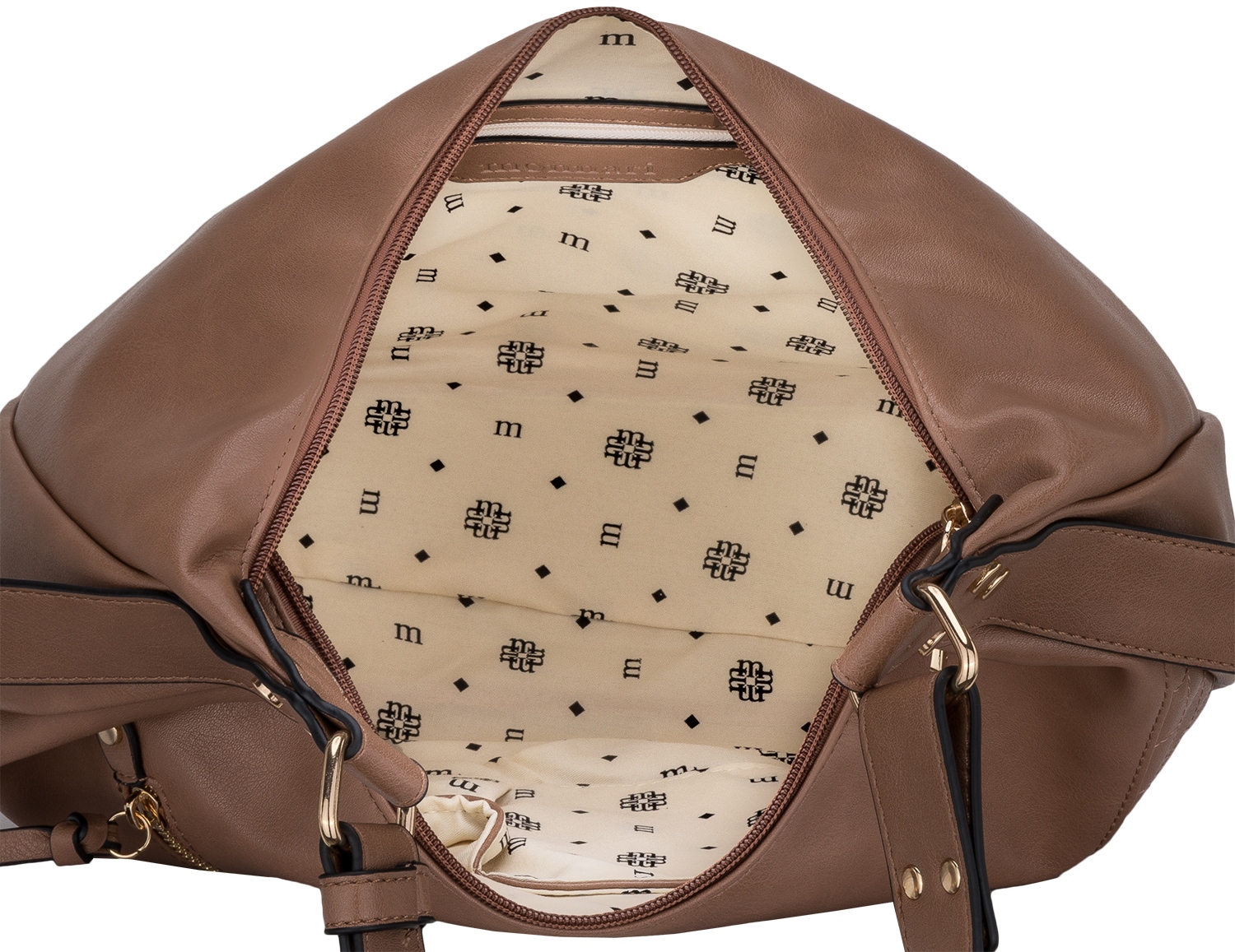TOREBKA CAMEL SHOPPER MONNARI NA RAMIĘ Długi Pasek LISTONOSZKA Model BAG2590-M15
