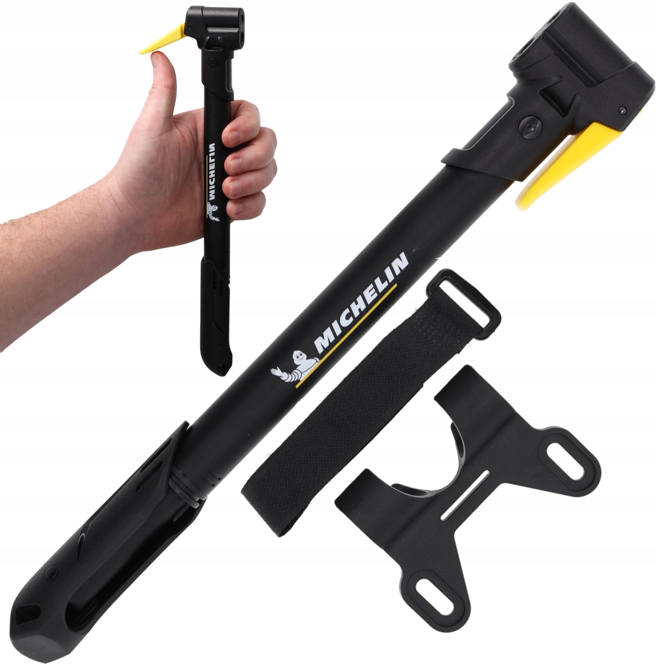 Michelin ручной велосипедный насос с двойной головкой с ручкой
