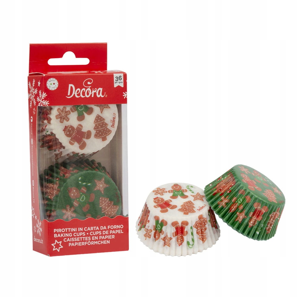 

Papilotki do muffinów Ginderbread Ciastek 50x32mm