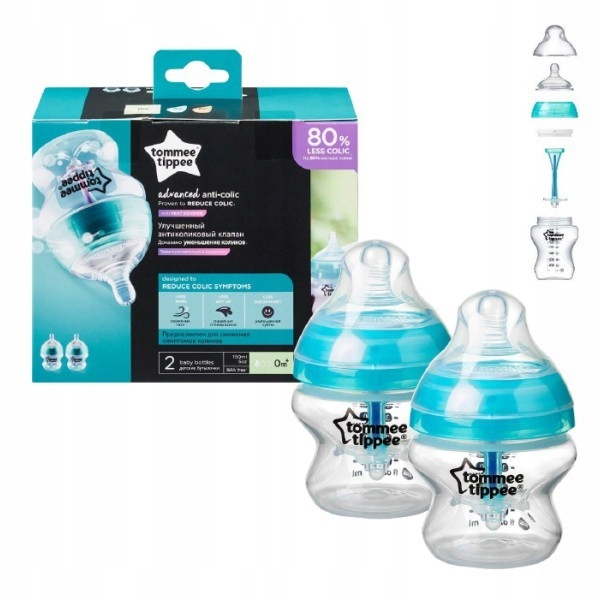 

Tommee Tippee Butelka antykolkowa Advanced 2x150 m