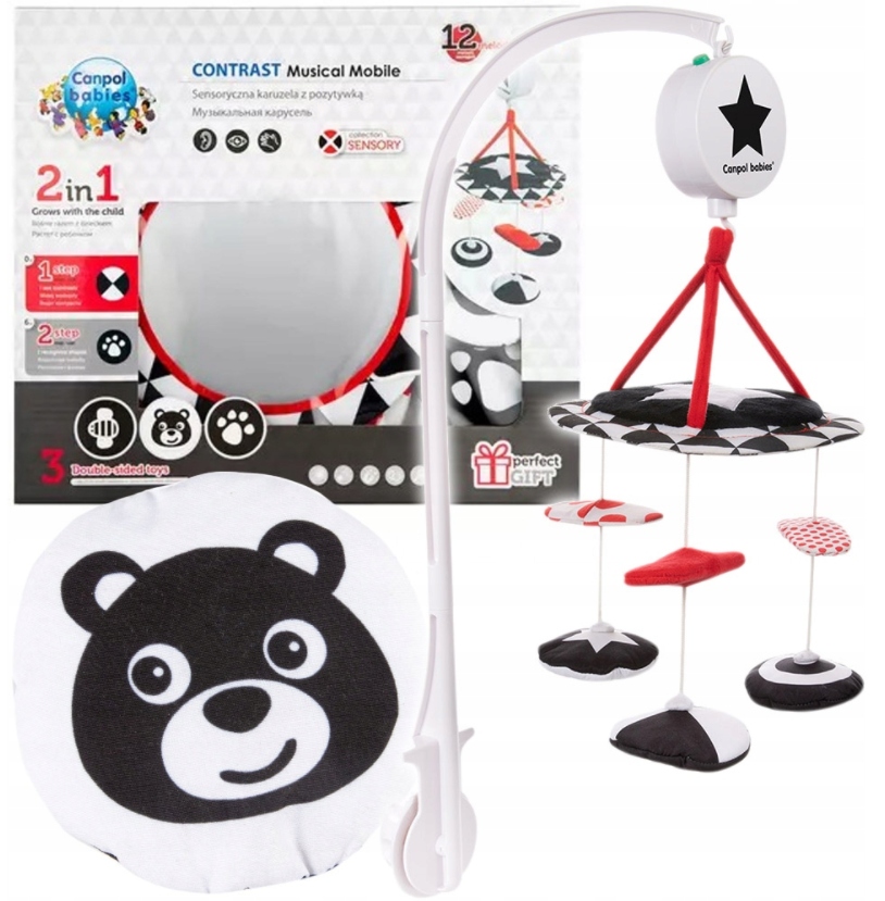 

Canpol Karuzela pluszowa kontrastowa Sensory Toys