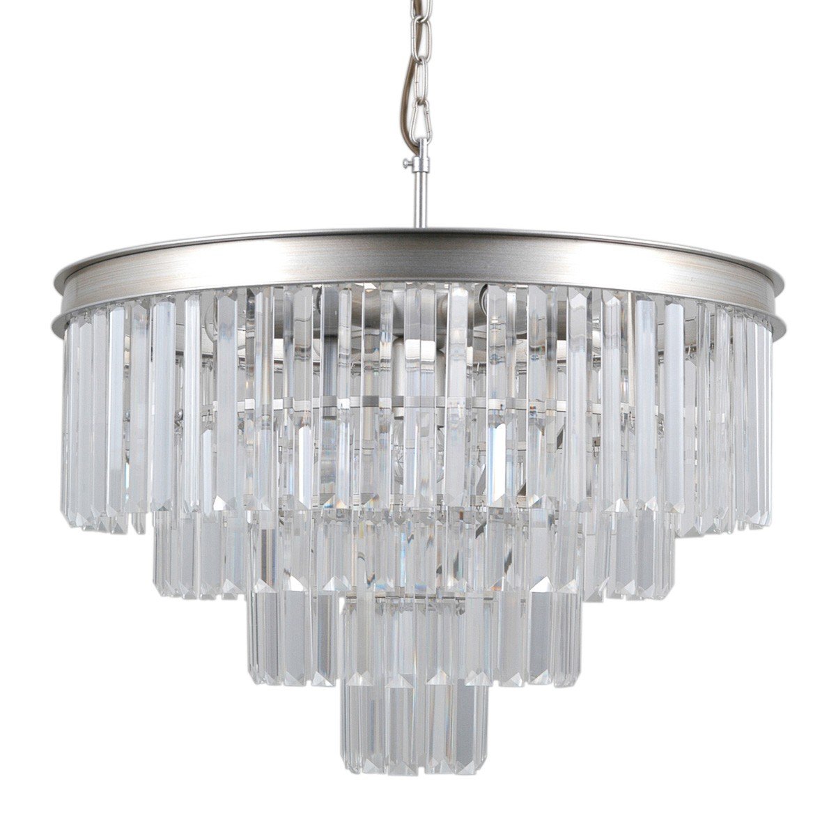 Závesná lampa Verdes PND-44372-8A-SLVR-BRW Italux