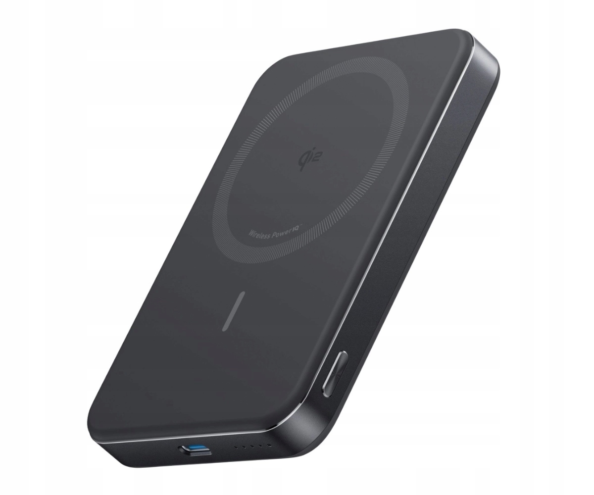 Powerbank Anker MagGo Slim 10000mAh Magsafe Qi2 15W Usb-c 30W Czarny